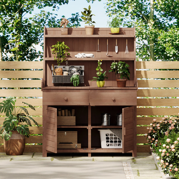 he Ultimate 65-Inch Cedar Garden Workbench with Storage - A Gardener’s Dream!