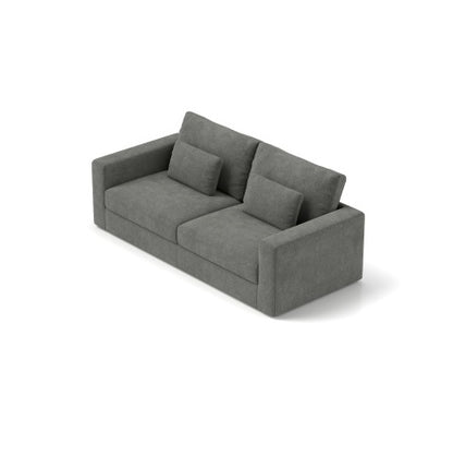 Pewter 3-Seater Upholstered Sofa | Viva