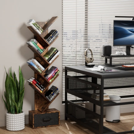 Viva Smart Living Collection: 9-Tier Tree Bookshelf