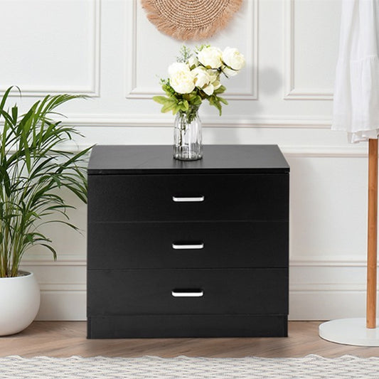 Viva Noire Bedside Table – Black Elegance for Modern Nights
