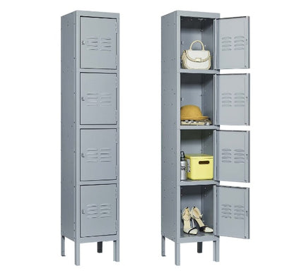 Viva Atelier Argent Industrial Metal Lockers with Locks