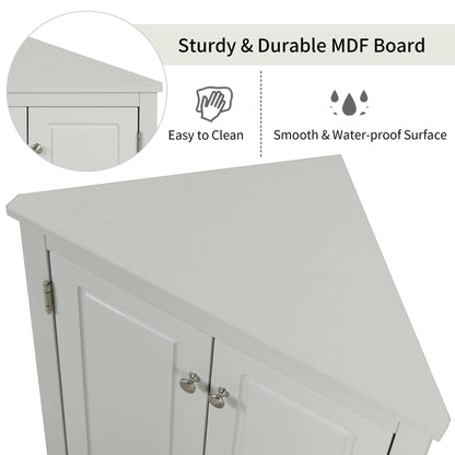 Triangle Bathroom Storage Cabinet – Space-Saving & Stylish Organization