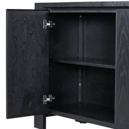 Vintage 4-Door Cabinet - Timeless Elegance for Your Home