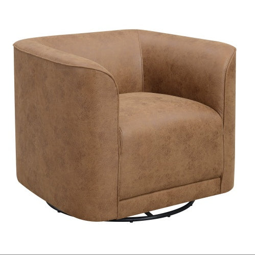Wallace Bay Umbrella Brown Swivel Accent Chair