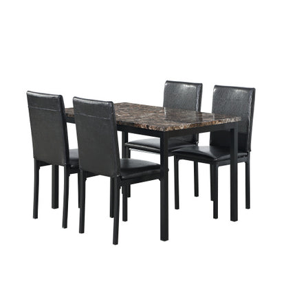 Viva Marcellus Collection: The Marcellus Metro 5-Piece Dining Ensemble