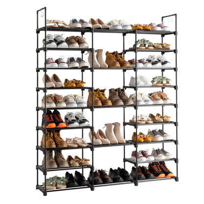 shoe and hat rack for entryways