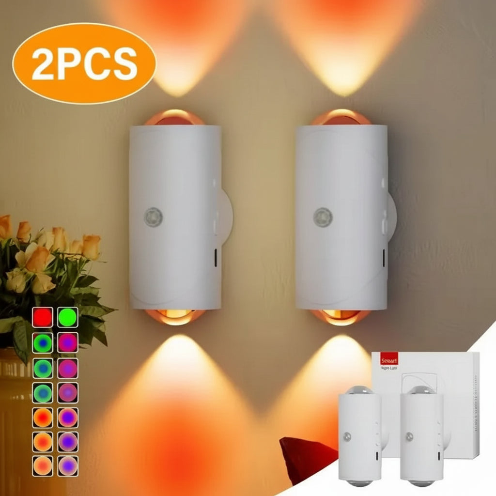 Viva Elite Rechargeable LED Night Light – Magnetic Wall Lamp with Multi-Color Mode