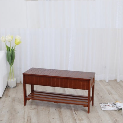 Viva Elite Heritage Cherry Wood Storage Bench – The Future of Entryway Seating