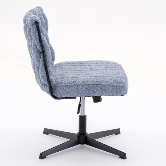 Viva Épure Armless Blue Desk Chair