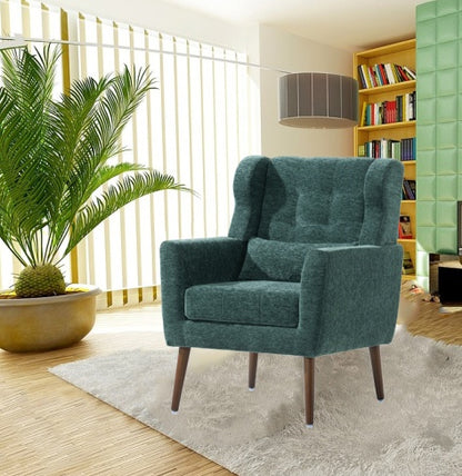 Black-Green Upholstered Lounge Chair | Viva