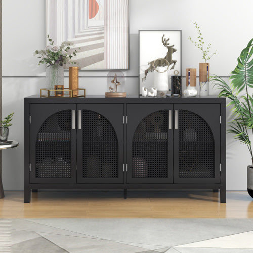 Viva Atelier Palma Large Storage Sideboard with Faux Rattan Doors
