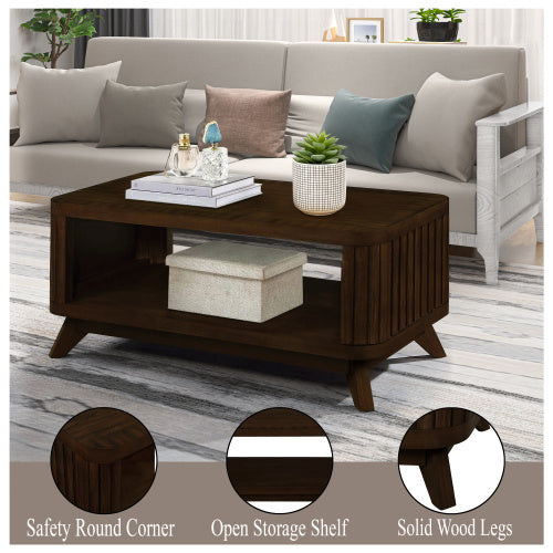 Viva Elite Rectangular Wooden Coffee Table – The Future of Natural Living Elegance