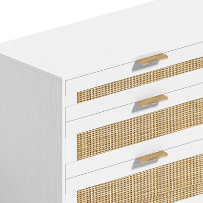 Viva Elite Rattan 6-Drawer Dresser – Where Natural Texture Meets Modern Function