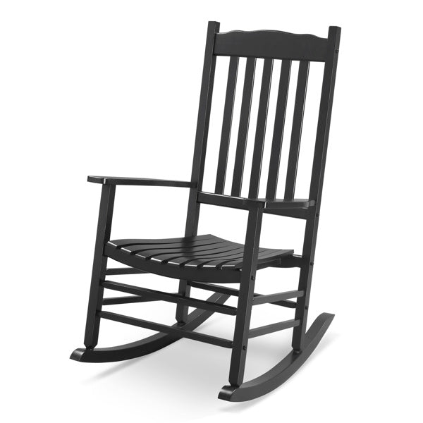 Viva Ondulé Collection: Viva Ondulé Black Poplar Rocking Chair with Armrests