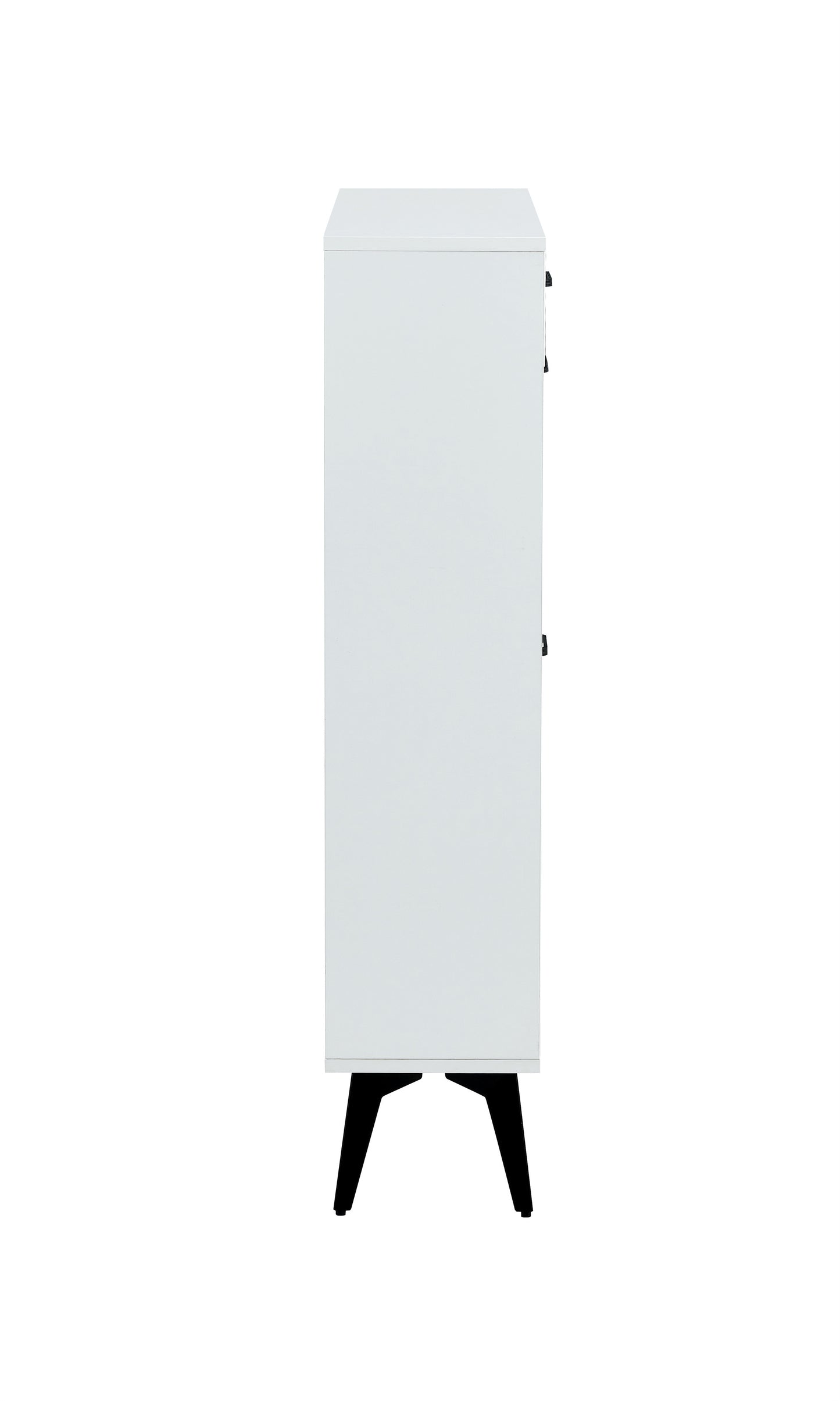 Shoe Cabinet , Shoe Storage Shelves, Metal Leg, White