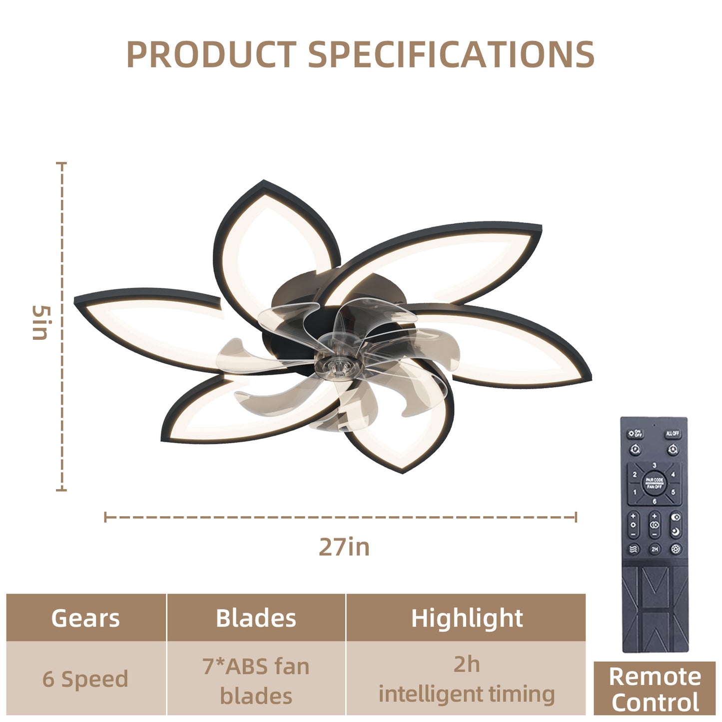 Viva Smart Acrylic Ceiling Fan