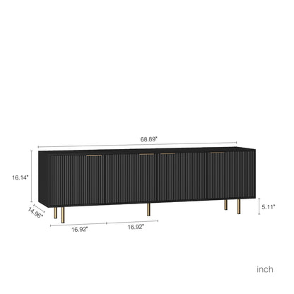 Viva Elite Flûte Black TV Stand – The Future of Entertainment Architecture