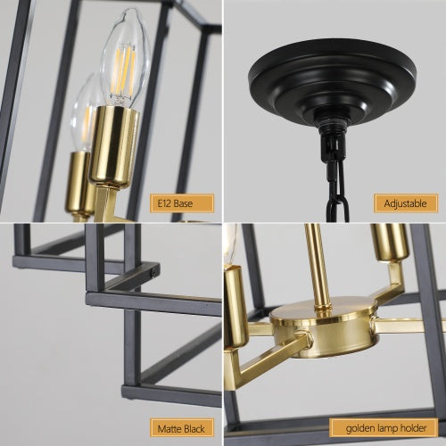 Viva Smart Living Collection: 8‑Lantern Tiered Farmhouse Chandelier
