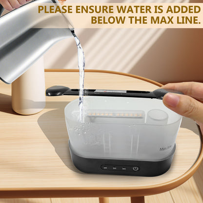 Flame Aroma Diffuser | Stylish Essential Oil Diffuser for Home & Office | Relaxing Aromatherapy & LED Flame Effect