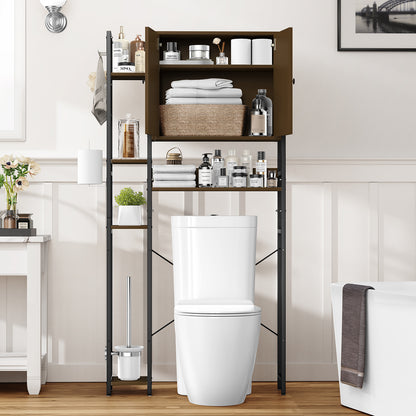 Elegant Freestanding Toilet Storage Cabinet – Maximize Your Bathroom Space with Smart Organization