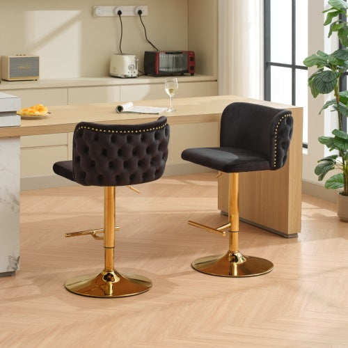 Viva Elite Élan Noir Swivel Bar Stool – The Future of Elevated Seating Architecture