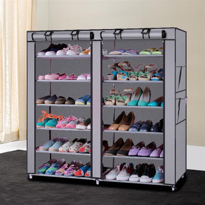 Viva Entryway Collection: 6-Tier Double-Row Shoe Cabinet