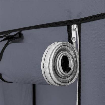 Gray 5-Shelf Non-Woven Wardrobe Organizer | Viva Nevada