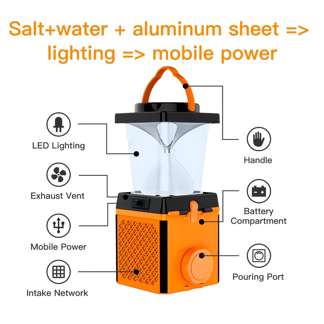 Multi-Function Salty Water Lantern – Reliable Emergency Light for Any Situation