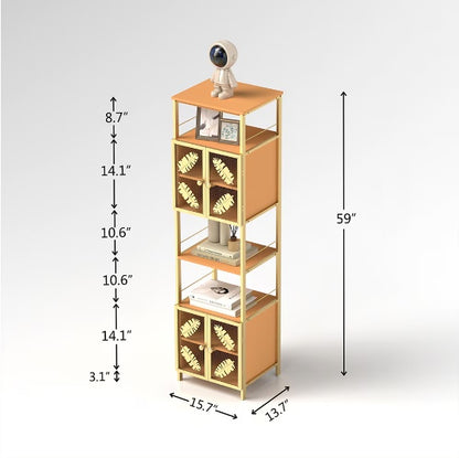Viva Noir Collection: Viva Noir Slim Freestanding Tall Lockers