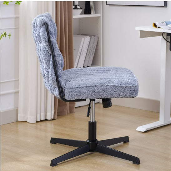 Viva Épure Armless Blue Desk Chair