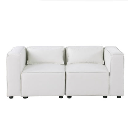 Modular Sofa – Beige or Grayish Blue Chenille | Viva Astrid
