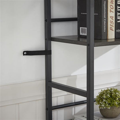 Modern Dark Grey Open Bookshelves | Stylish & Spacious Storage Solution
