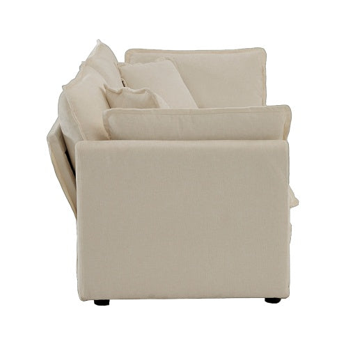 Viva Cozy Collection: Modern Fabric Loveseat Sofa Couch