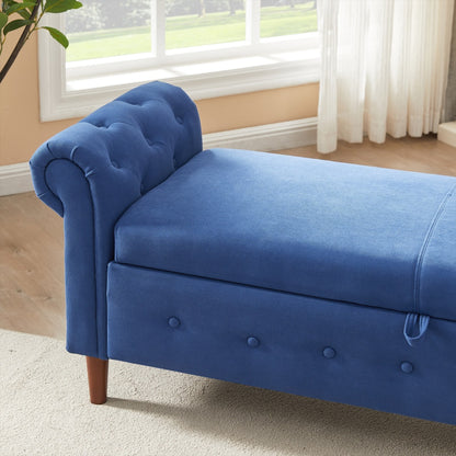 Viva Elite Nautica Navy Blue Storage Sofa Stool - The Future of Multi-Functional Design