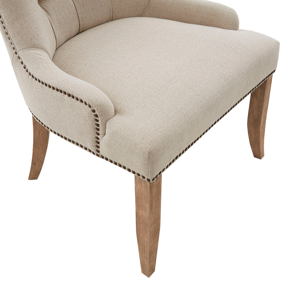 Viva Arlo Button-Tufted Captain Accent Chair