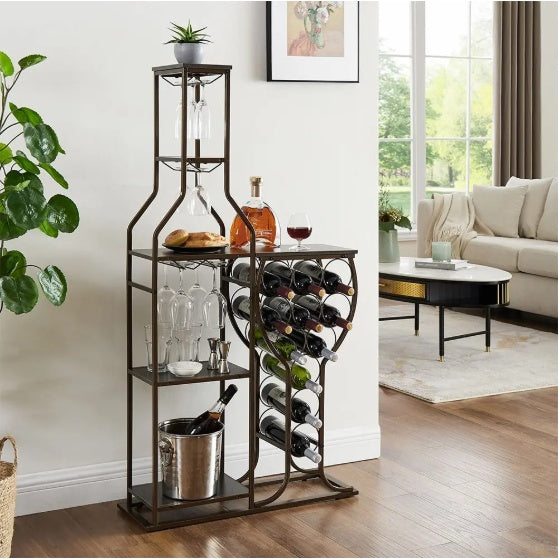 Viva Barista Collection: The Barista Étagère Wine & Glass Rack