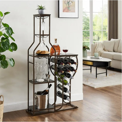 Viva Barista Collection: The Barista Étagère Wine & Glass Rack