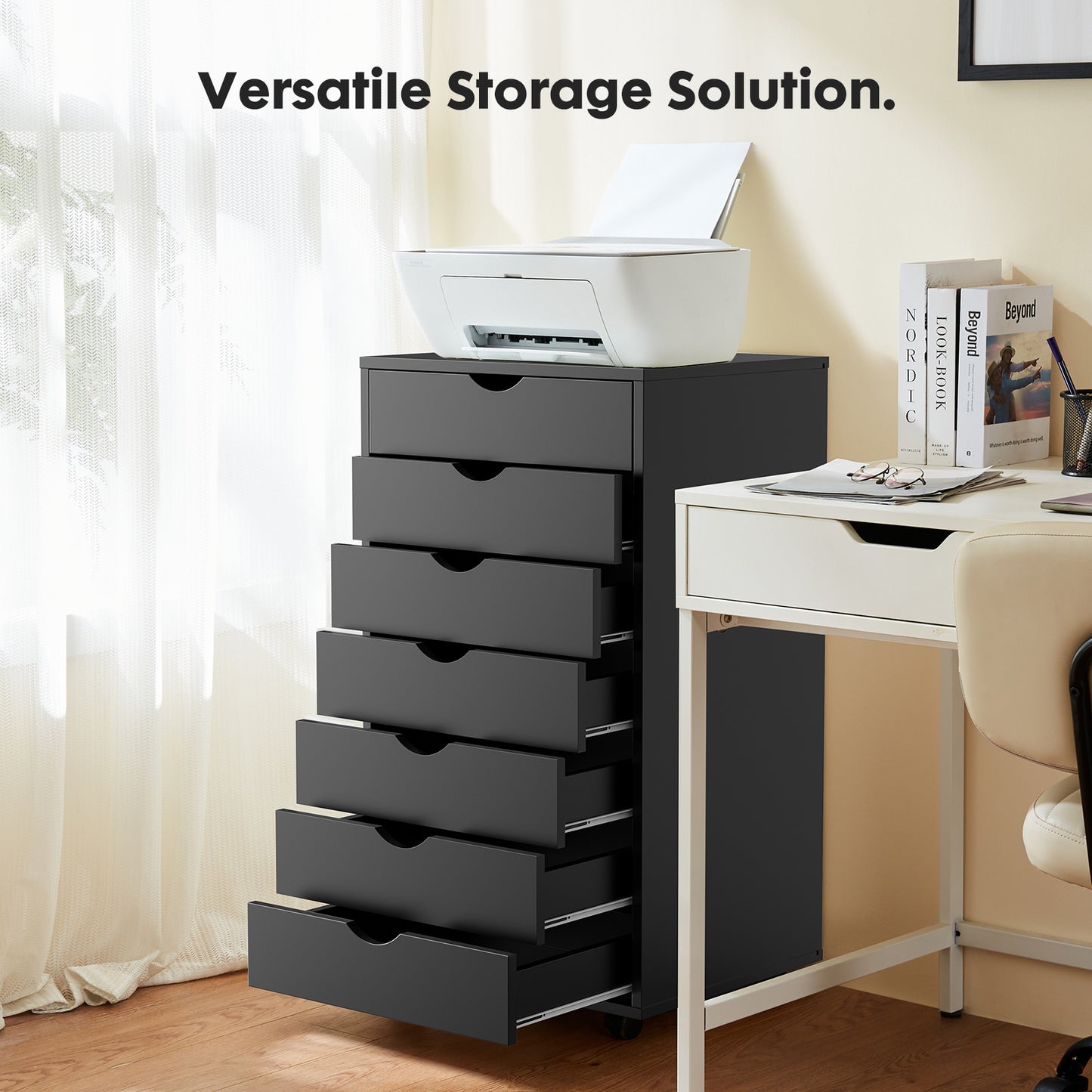 Viva Vanity Wheeled Mobile Organizational Drawers