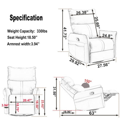 Viva Elite Swing Swivel Recliner Chair – The Future of Compact Luxury