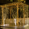 Viva Elite LED Curtain String Lights - 300 LEDs 8-Mode Remote (10ft)