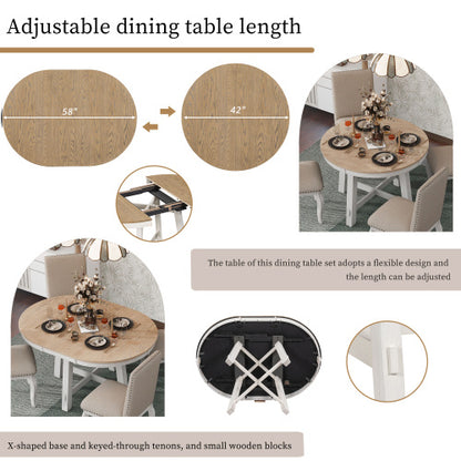 Viva Ellipse Plus Collection: Viva Ellipse Plus Expandable Round Dining Table