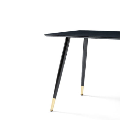 Viva Obsidian Black Modern Kitchen Dining Table