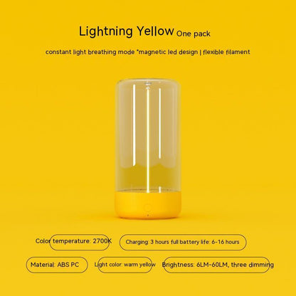 Portable LED Camping Light - The Ultimate Rechargeable Night Light for Outdoor Adventures