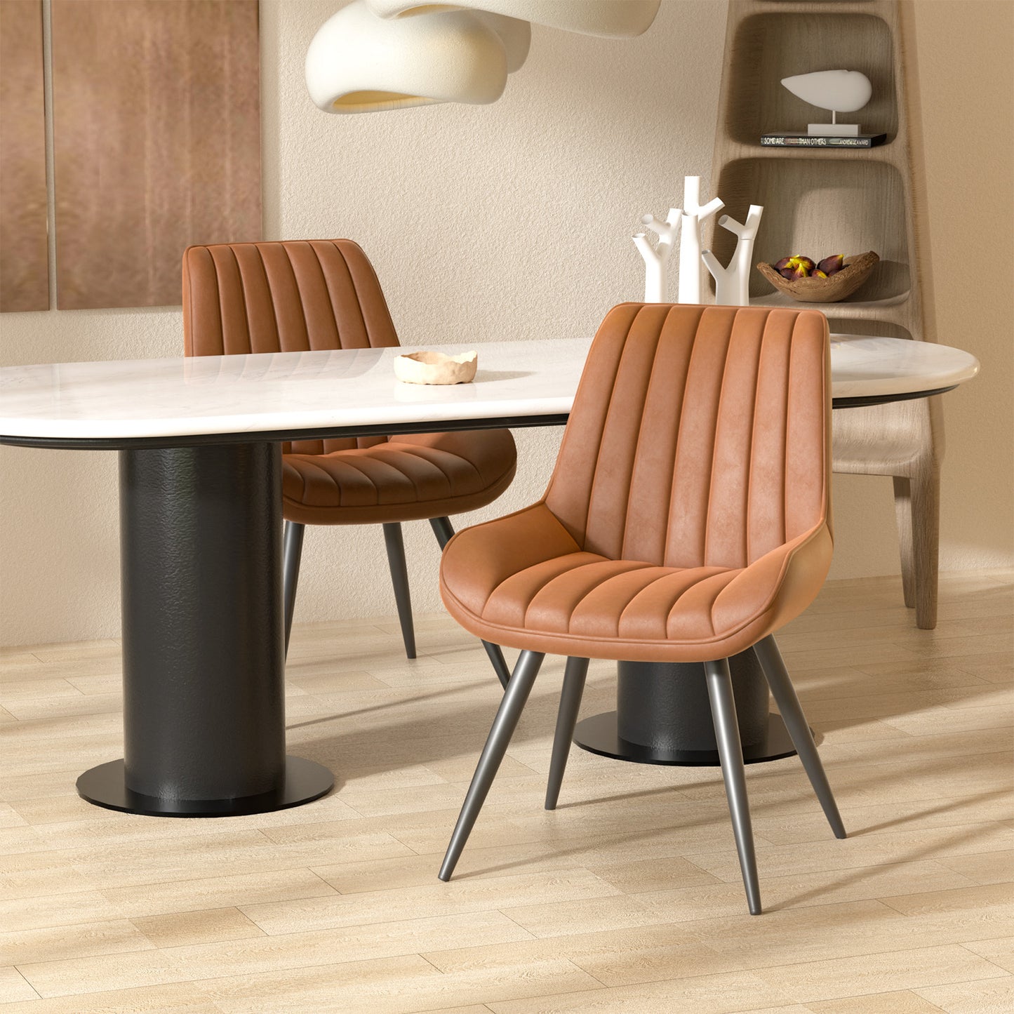 Viva Orion Waterfall-Cushion Swivel Bar Stool