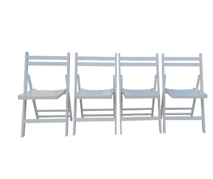 Viva Solara Slatted Wood Folding Event Chairs