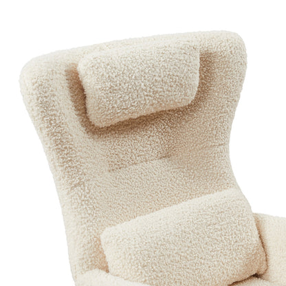 Viva Elite Modern Nursery Rocking Chair - High-Back Comfort with Premium Fabric
