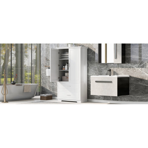 Tall Bathroom Storage Cabinet – Elegant & Space-Saving Organizer