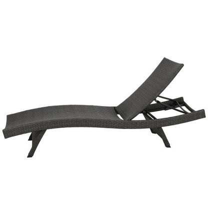 Salem Gray PE Wicker Chaise Lounges, Set of 2 | Viva