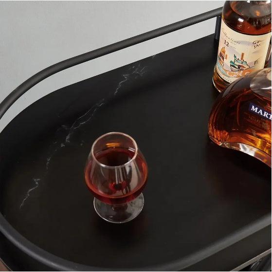 Viva Noir Bar Cart – A Rolling Statement of Sophisticated Entertaining