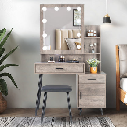 Viva Elite 1-Drawer Dressing Table Set Collection - The Future of Pure Simplicity